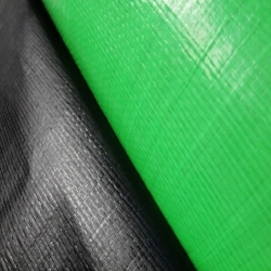 Tecido Plástico Verde Limão - Preto Fosco  22m²