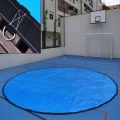 Lona Redonda 2,5m de Diâmetro Azul/Azul 380 micras com argolas "D" INOX a cada 50cm