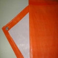 Lona Poly-Lona 5x3  Laranja e Branca de Polyethileno