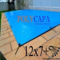 Capa para Piscina PolyCapa 12x7 + 38 Elásticos LonaFlex